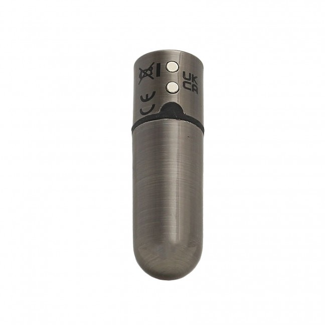  PowerBullet — First-Class Bullet 2.5» with Key Chain Pouch, Gun Metal