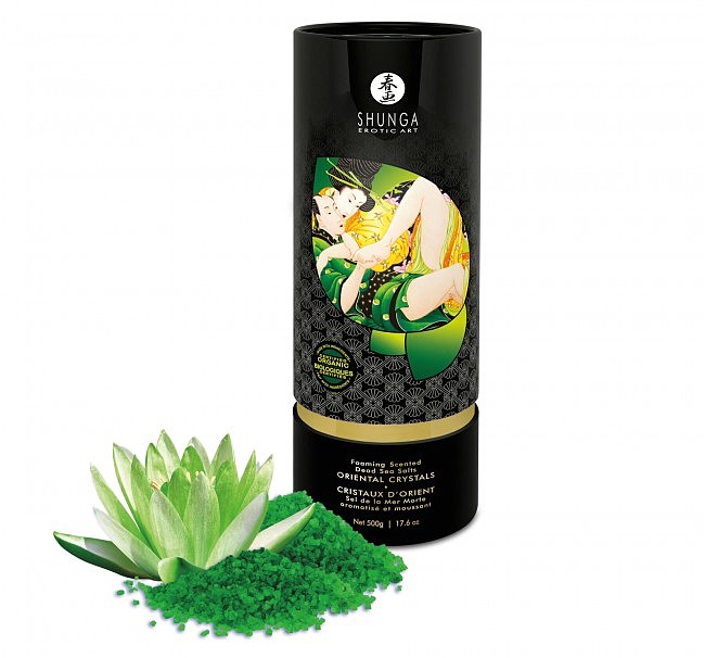    Shunga Oriental Crystals Bath Salts ORGANIC — Lotus Flower (500 )   