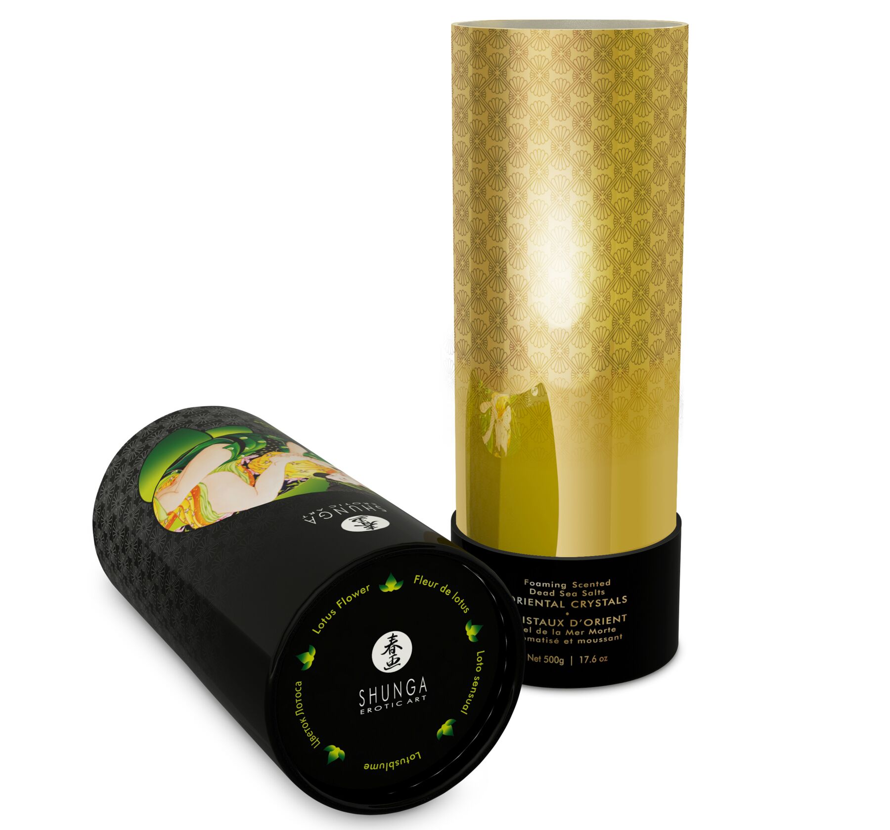   Shunga Oriental Crystals Bath Salts ORGANIC — Lotus Flower (500 )   