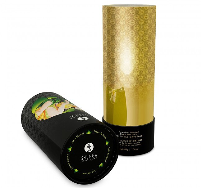    Shunga Oriental Crystals Bath Salts ORGANIC — Lotus Flower (500 )   