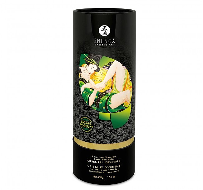    Shunga Oriental Crystals Bath Salts ORGANIC — Lotus Flower (500 )   