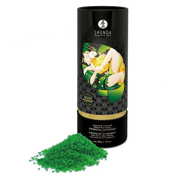    Shunga Oriental Crystals Bath Salts ORGANIC — Lotus Flower (500 )   