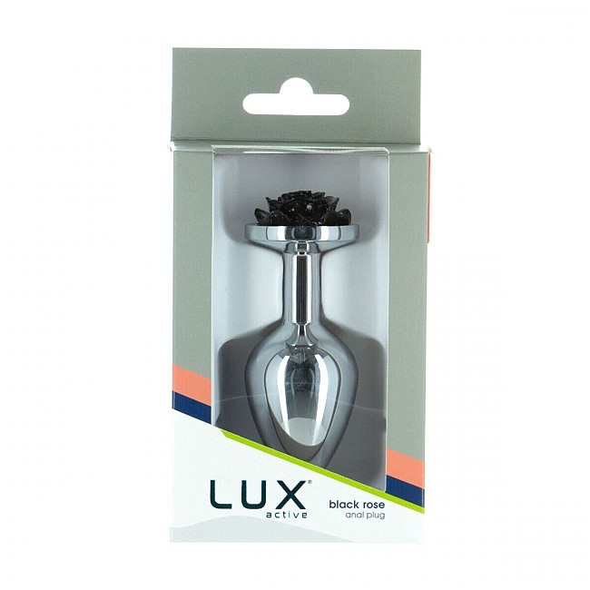    Lux Active  Rose Anal Plug  Black
