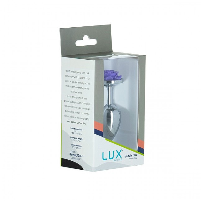   Lux Active  Rose Anal Plug  Purple