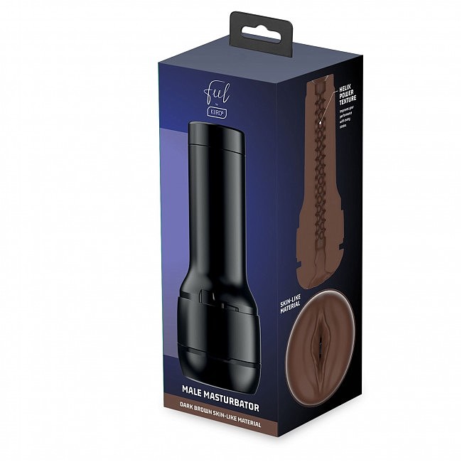   Kiiroo Feel Stroker Dark Brown  - Kiiroo Keon