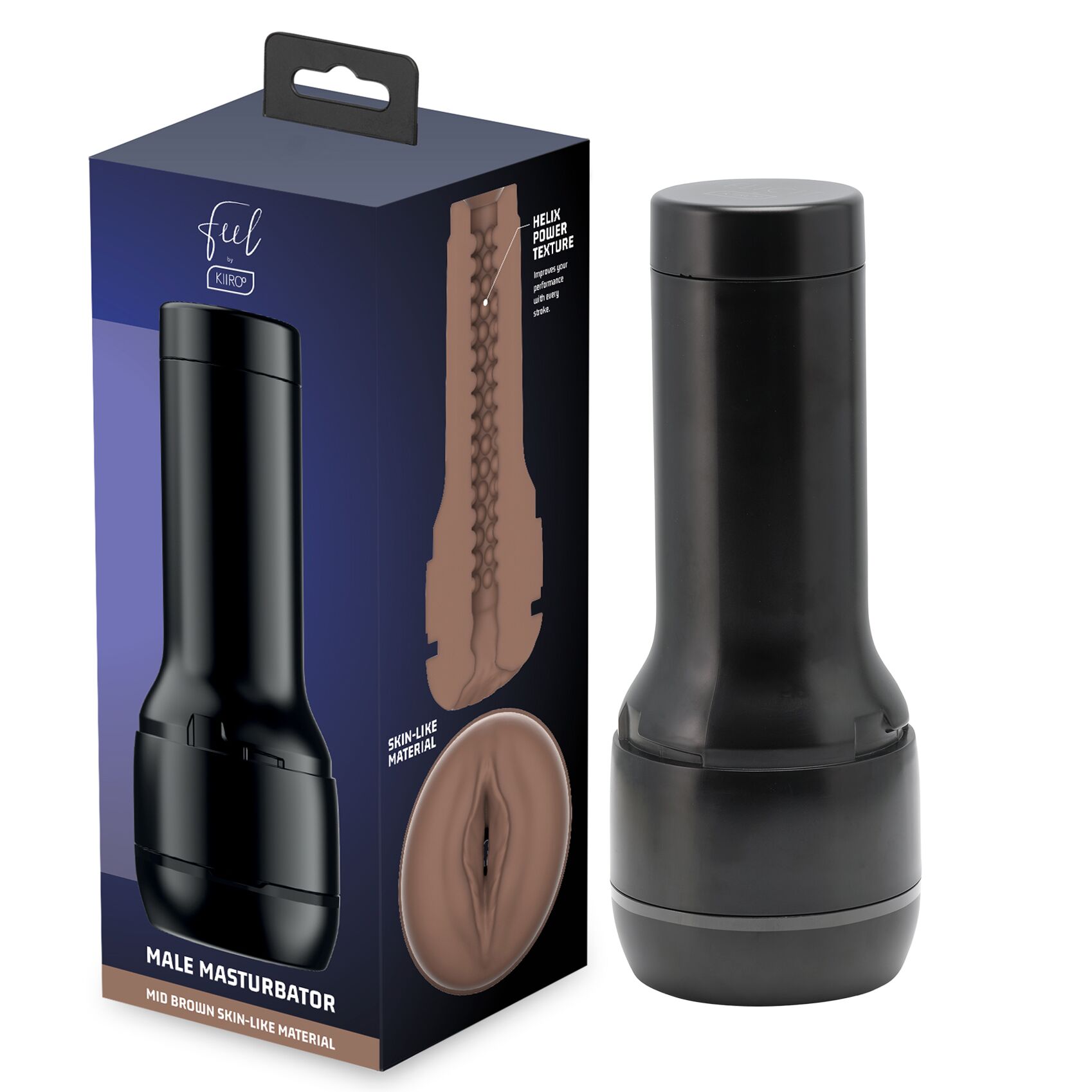   Kiiroo Feel Stroker Mid Brown  - Kiiroo Keon