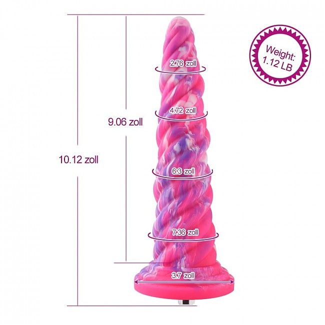 Hismith 10.12» Silicone Dildo rose Monster Dildo Series