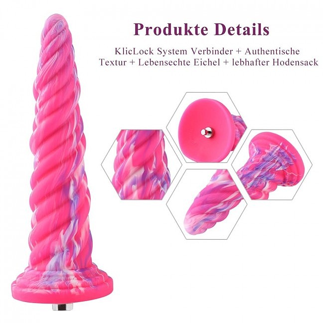 Hismith 10.12» Silicone Dildo rose Monster Dildo Series