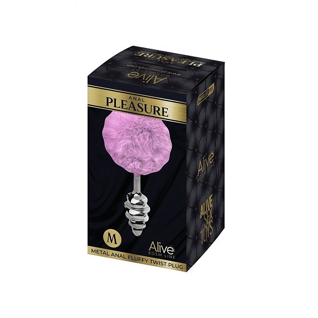      Alive Fluffly Twist Plug M Black