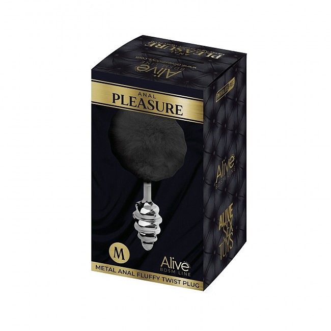      Alive Fluffly Twist Plug L Purple