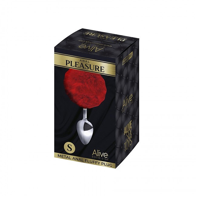      Alive Fluffly Plug M Black
