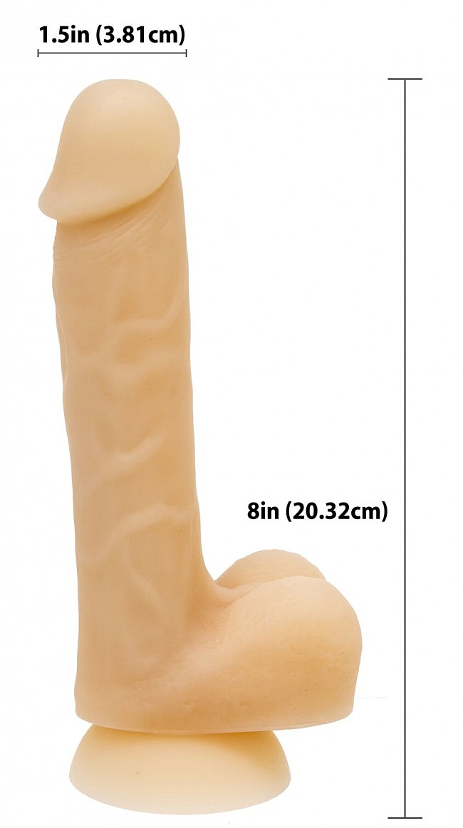  ADDICTION — DAVID — 8» Bendable Silicone Dong