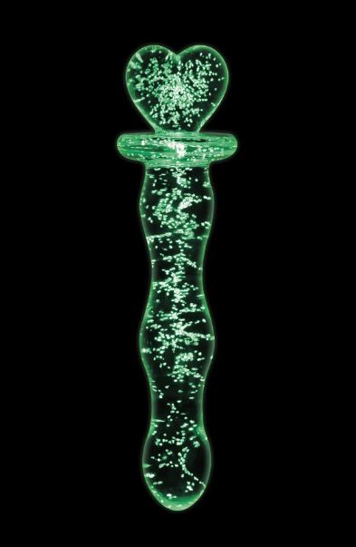     NS Novelties FIREFLY GLASS HEART A GLOW CLEAR