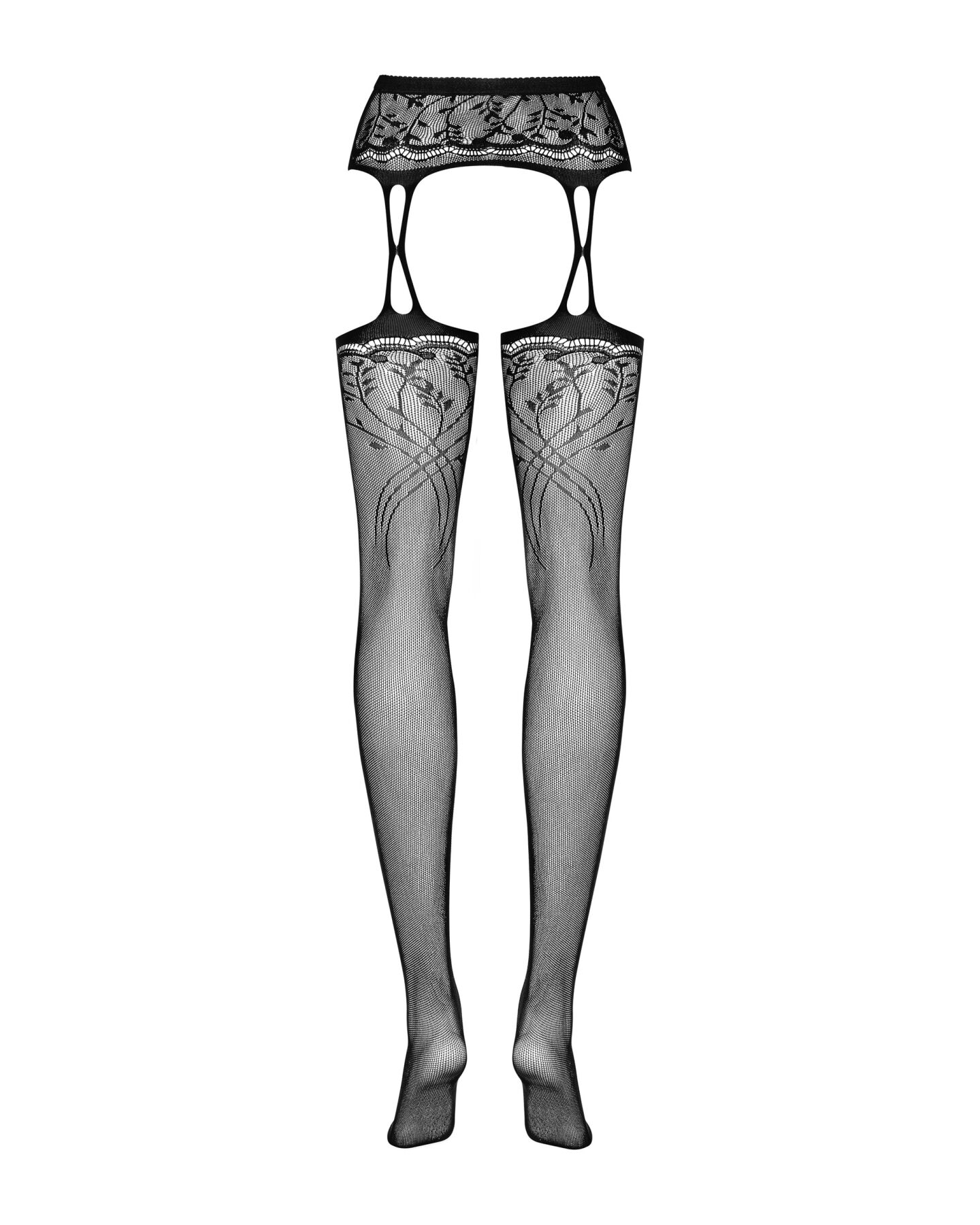    Obsessive Garter stockings S206 black S/M/L