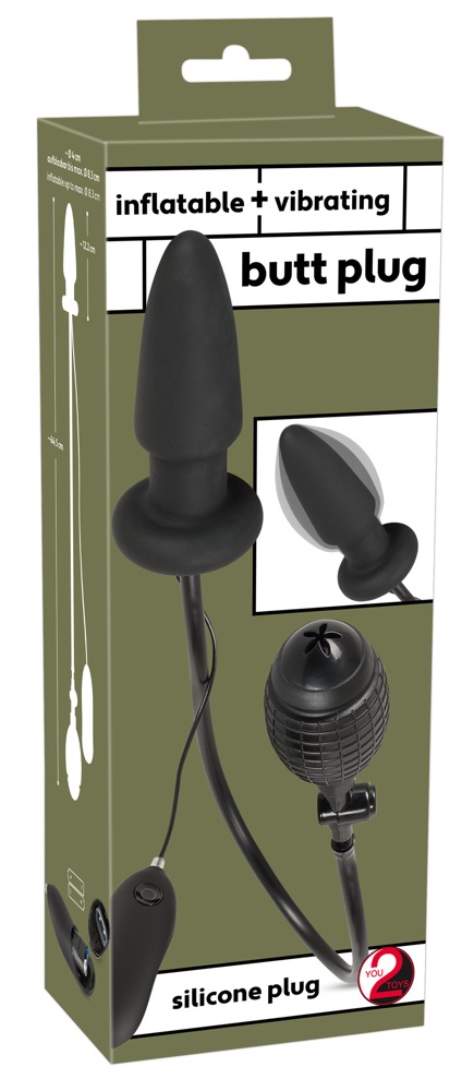     Inflatable + Vibrating Butt Plug