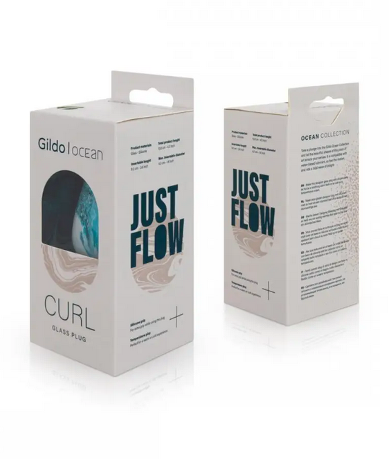 ������� ������ Gildo &mdash; Ocean Curl Glass Butt plug
