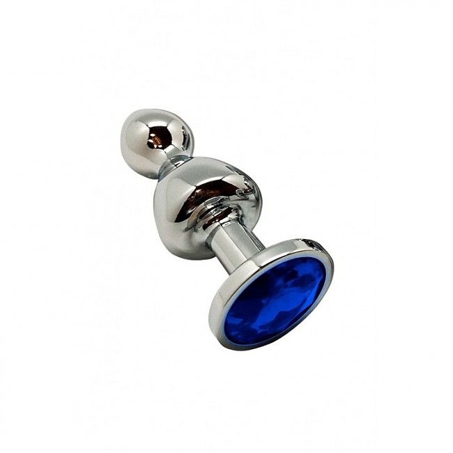   Wooomy Lollypop Double Ball Metal Plug Blue M