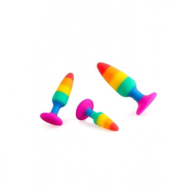   Wooomy Hiperloo Silicone Rainbow Plug 