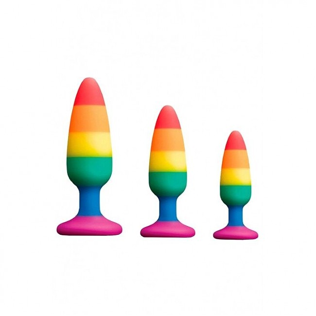   Wooomy Hiperloo Silicone Rainbow Plug 