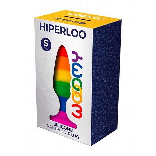   Wooomy Hiperloo Silicone Rainbow Plug 
