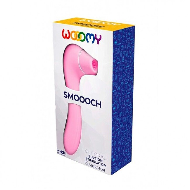     Wooomy Smoooch Pink Clitoral Suction & Vibration