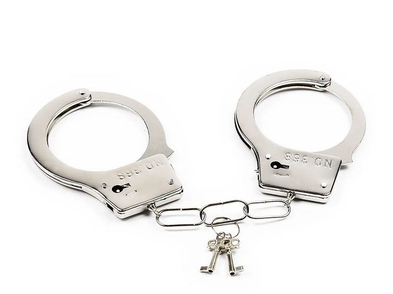 ��������� DS Fetish Handskaff metal silver