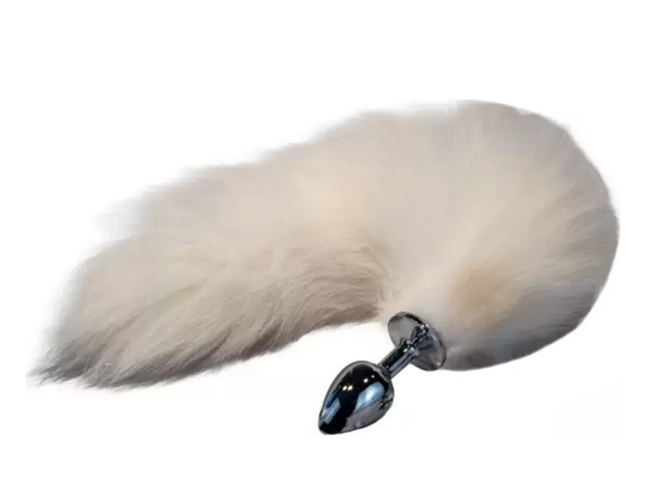 �������� ������ ����� ����� DS Fetish Anal plug fox tail white