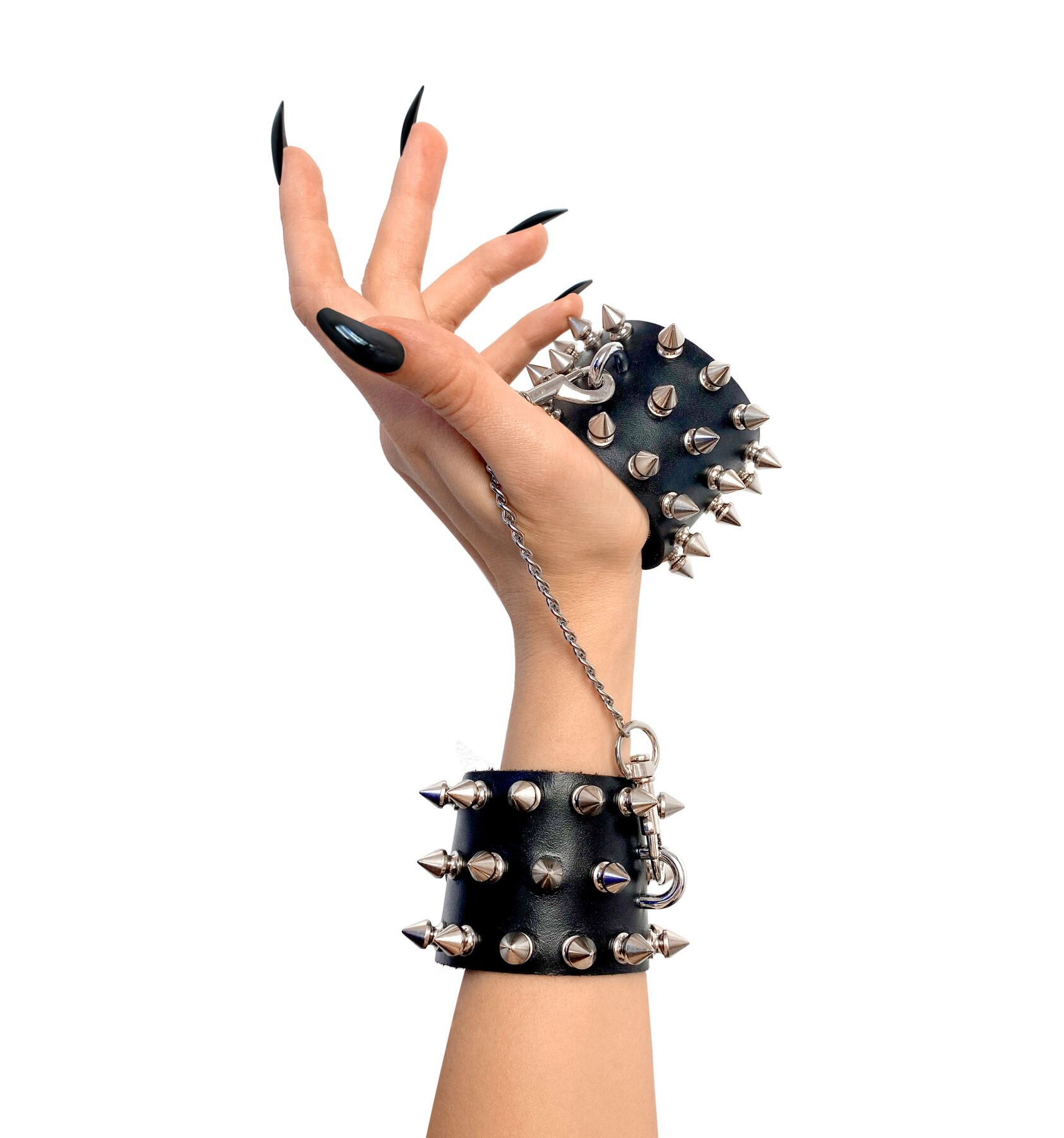    Art of Sex — Rose Spiked Leather Handcuffs,  