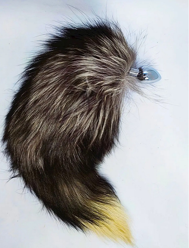 �������� ������ S � ������� DS Fetish Anal plug S fox tail black fox