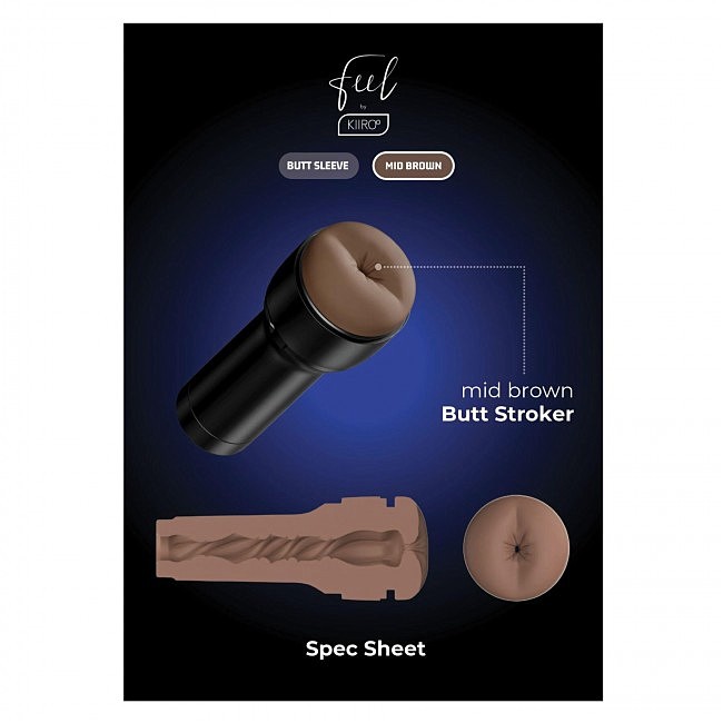- Kiiroo Feel Stroker Butt Mid Brown  - Kiiroo Keon