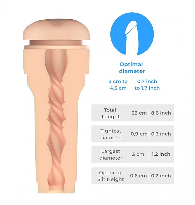 - Kiiroo Feel Stroker Butt Mid Brown  - Kiiroo Keon