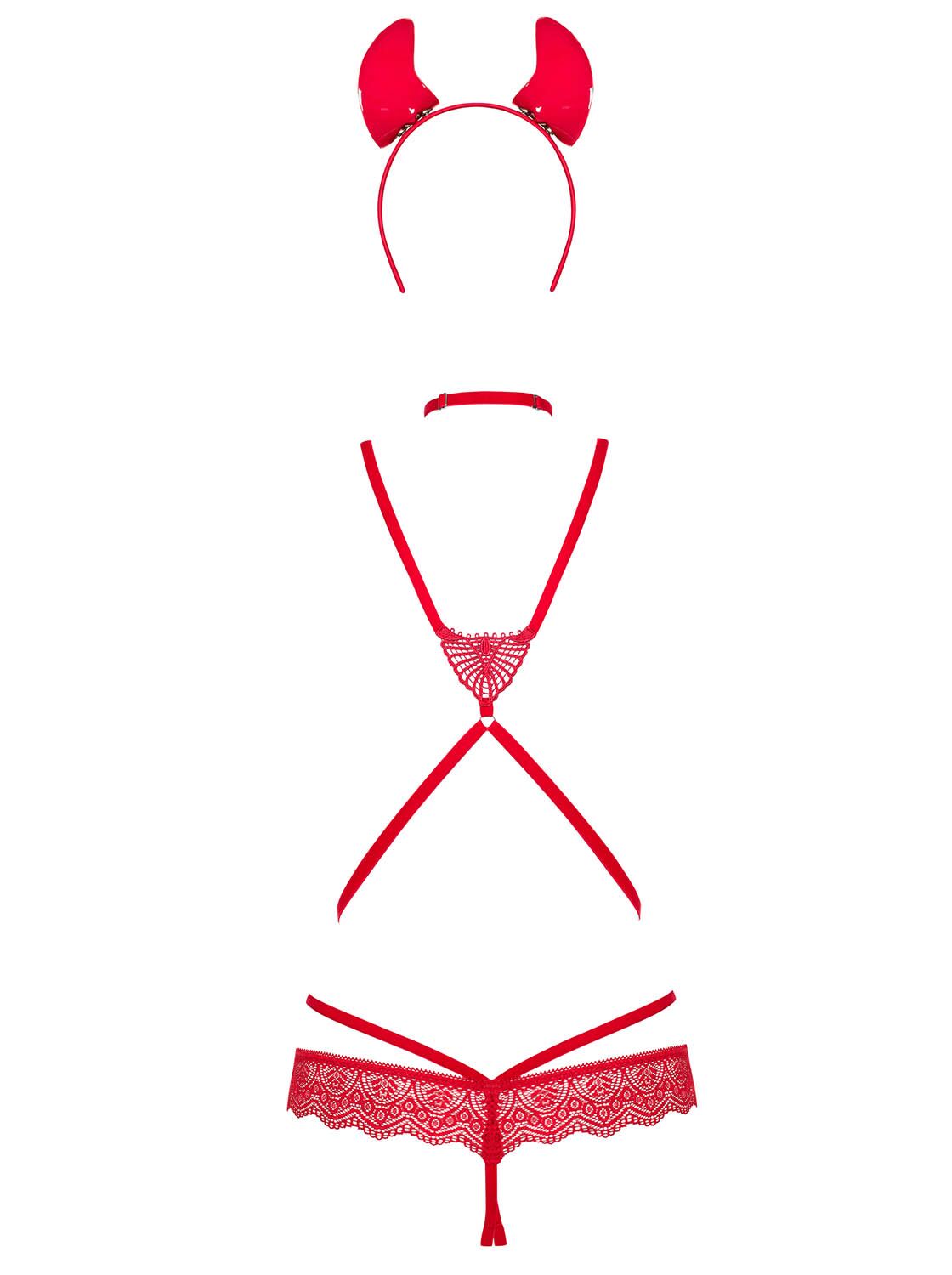 Obsessive Evilia teddy red S/M