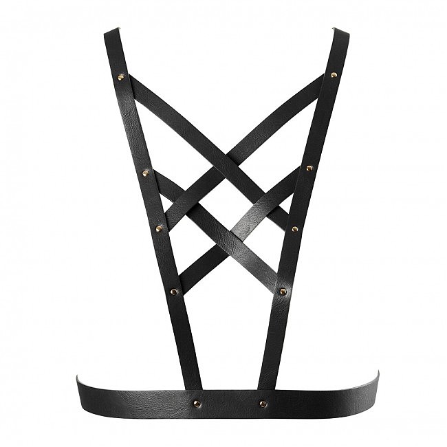   Bijoux Indiscrets MAZE — Cross Cleavage Harness Black