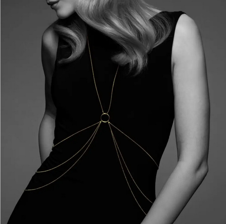     Bijoux Indiscrets Magnifique 8 Body Chain — Gold,   