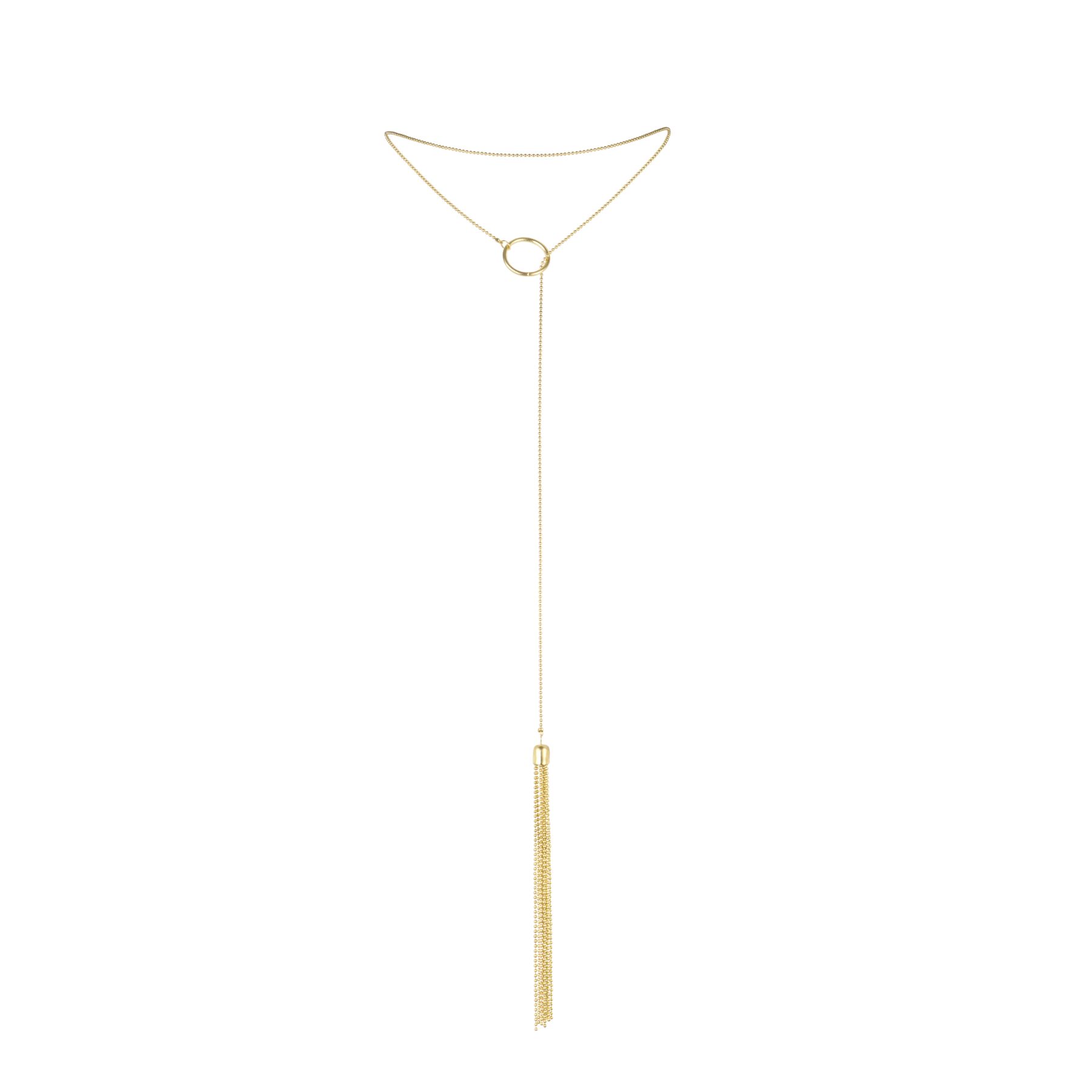    Bijoux Indiscrets Magnifique Tickler Pendant Chain — Gold,   
