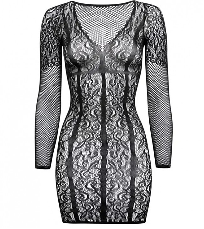   Long Sleeve Mini Dress one siz