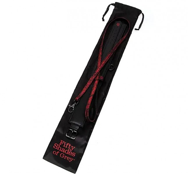    Fifty Shades of Grey Sweet Anticipation Reversible Faux Leather Collar and Lead