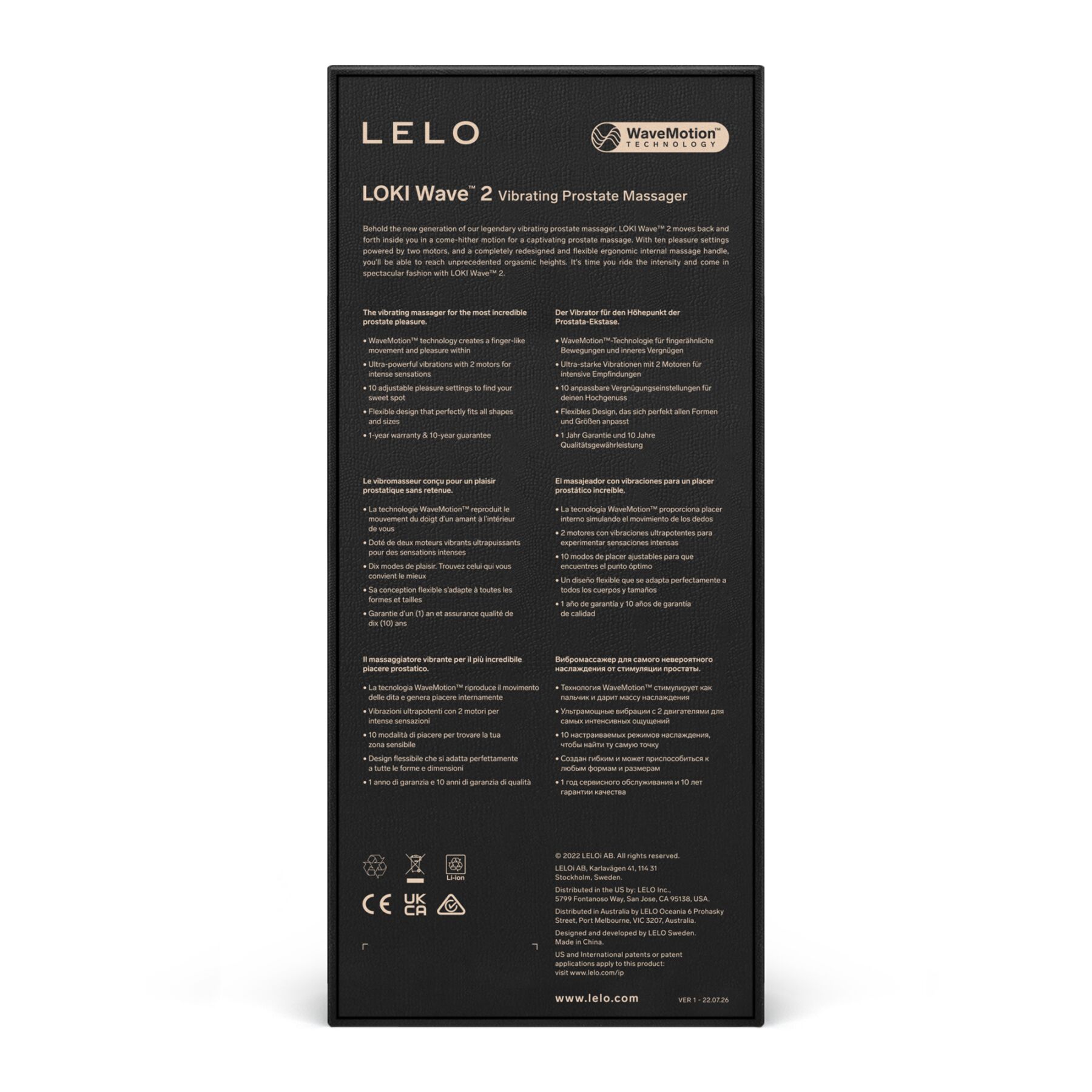  LELO Loki Wave 2 Black