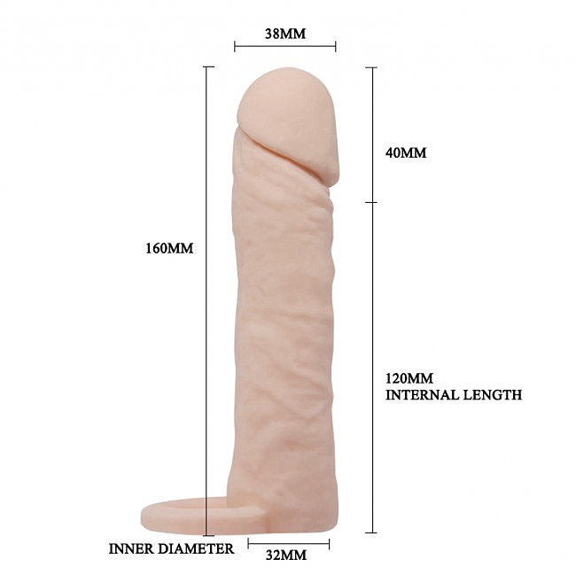    — Pretty Love Penis Sleeve Medium Flesh