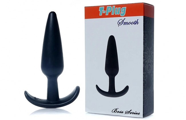   Boss Series  T Plug Smooth Black, 12  2,8 