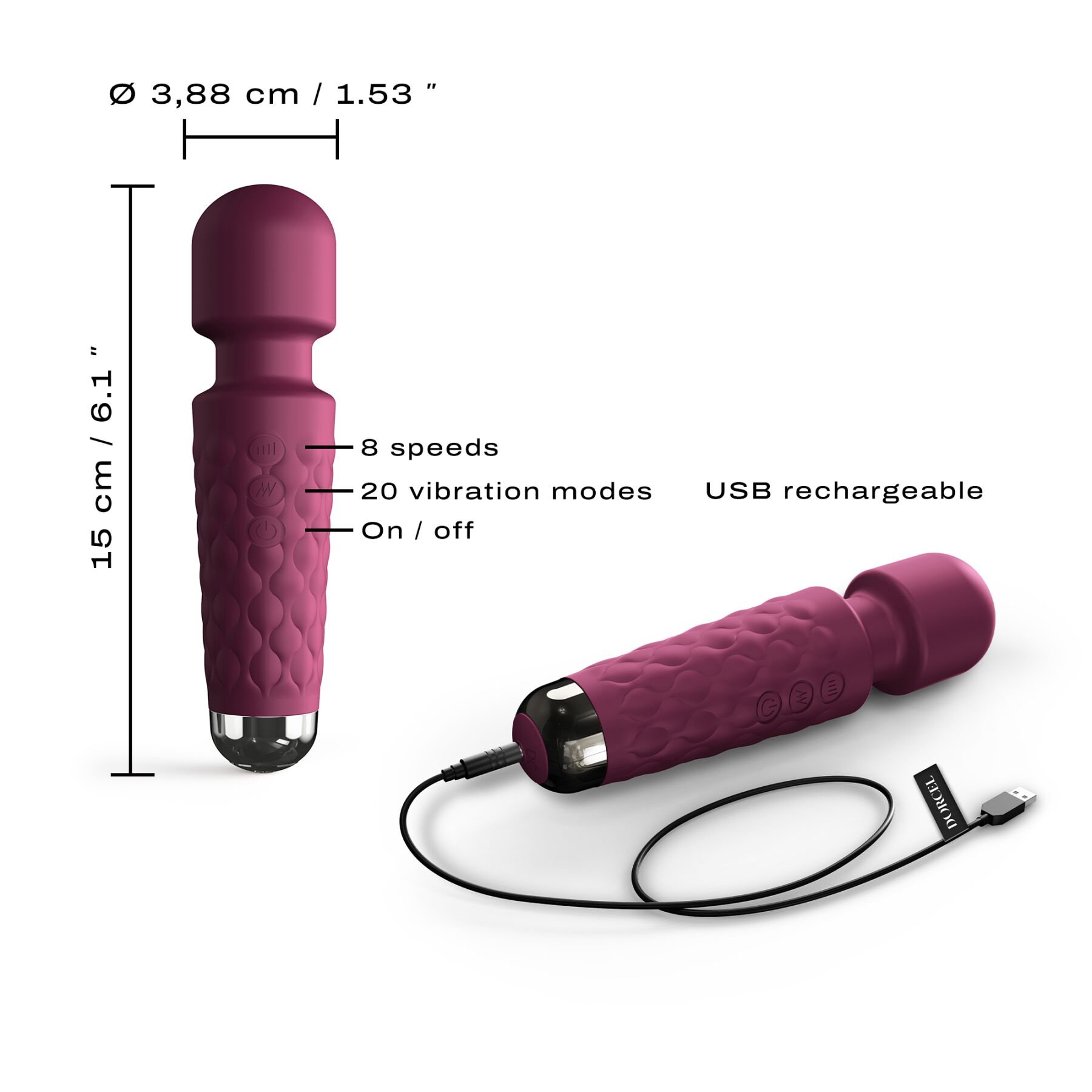  Dorcel Wand Mini Wanderful Plum