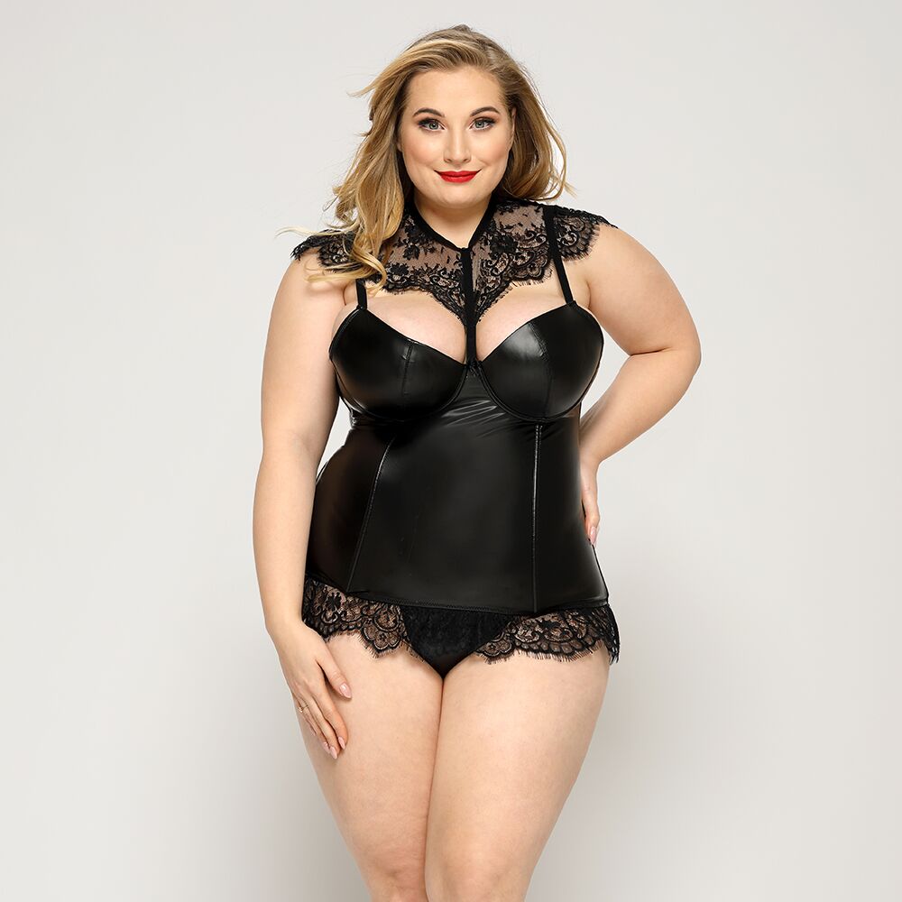  JSY P91137 (CORSET, THONG) Plus Size