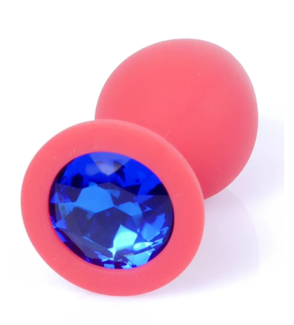 ����������� �������� ������ Boss Series � Jewellery Red Silicon PLUG Medium Blue M, BS6400084
