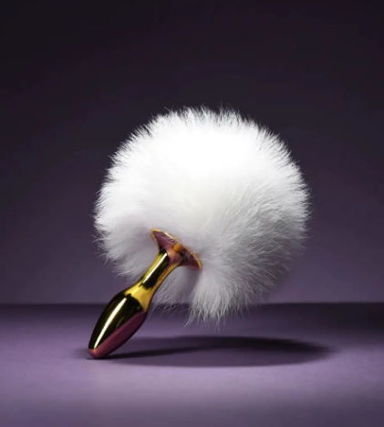   Upko Rabbit Fur Bunny Tail Small Butt Plug