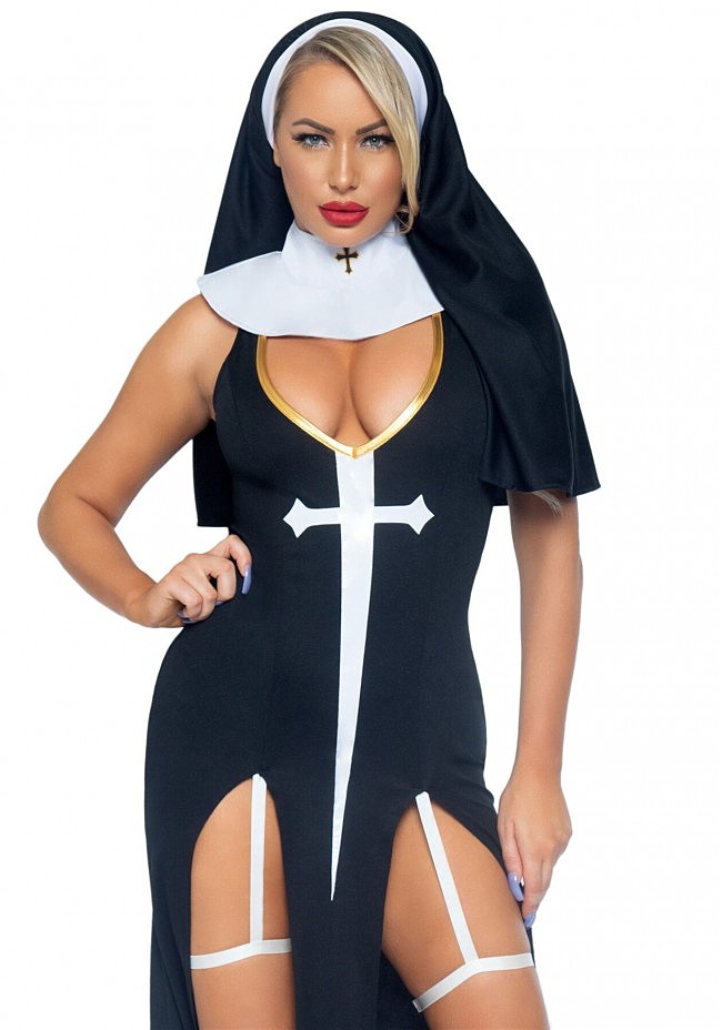   Leg Avenue Sultry Sinner  Black/White