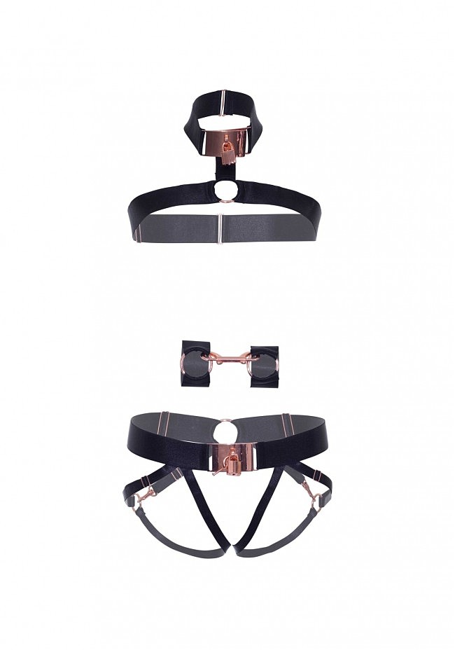 Leg Avenue Satin elastic harness O/S