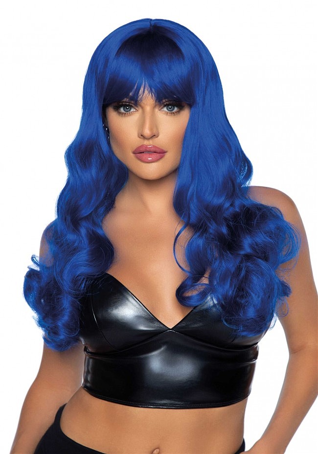  Leg Avenue Misfit Long Wavy Wig Blue