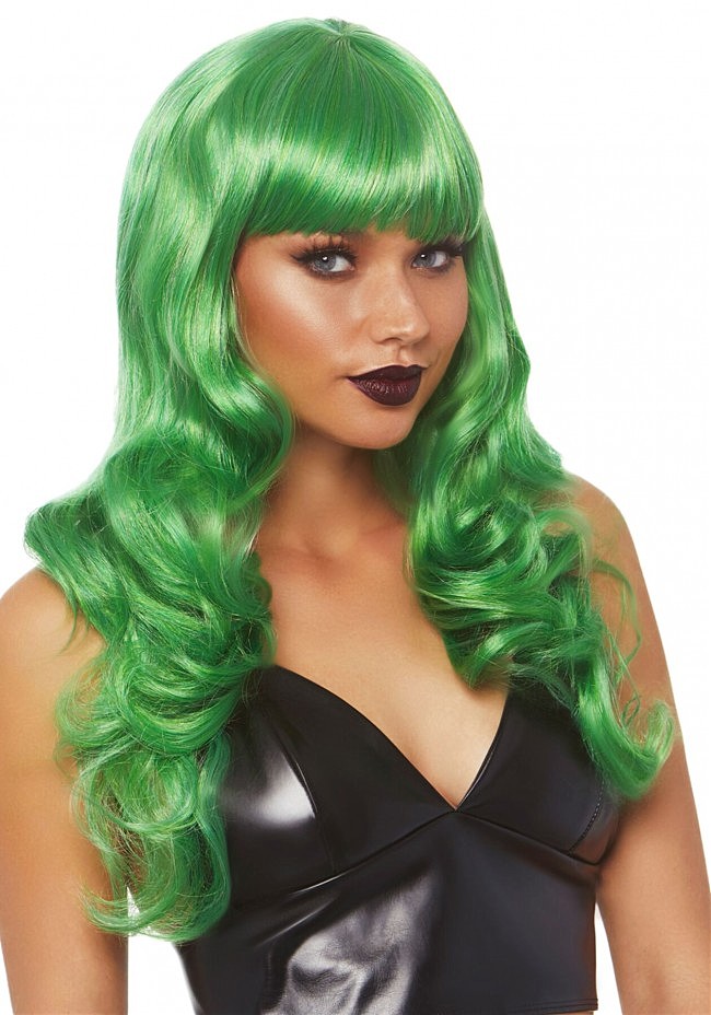  Leg Avenue Misfit Long Wavy Wig Green