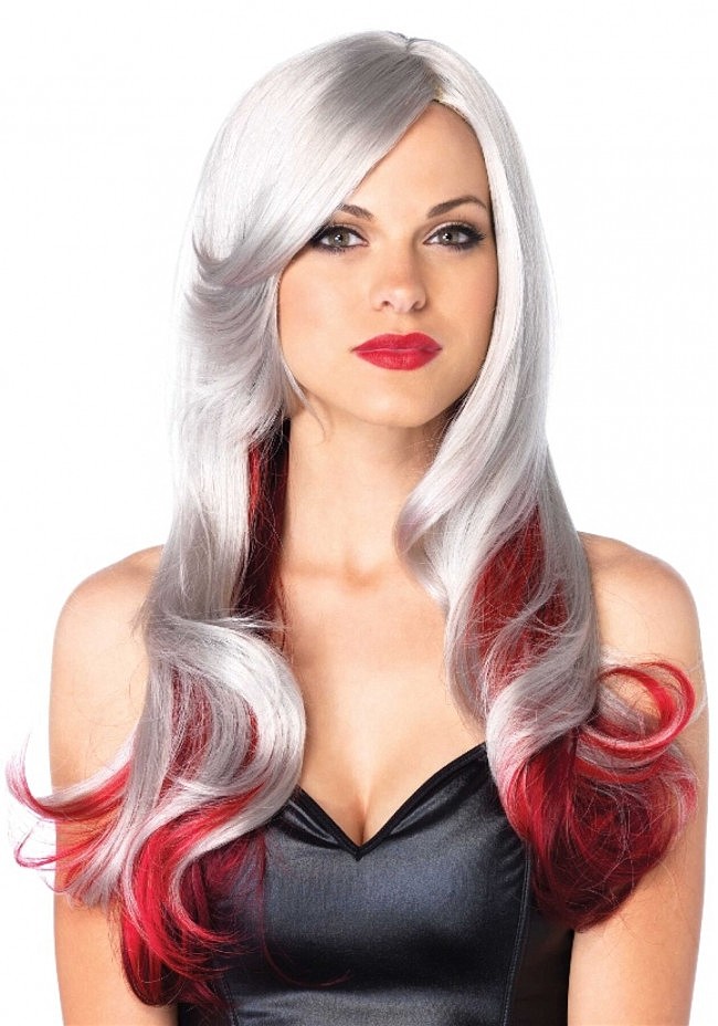  Leg Avenue Allure Multi Color Wig Grey/Red