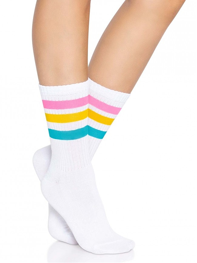  Leg Avenue Pride crew socks Pansexual